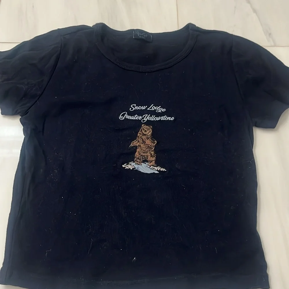 Brandy Melville Graphic Baby Tee - Picture 2 of 4